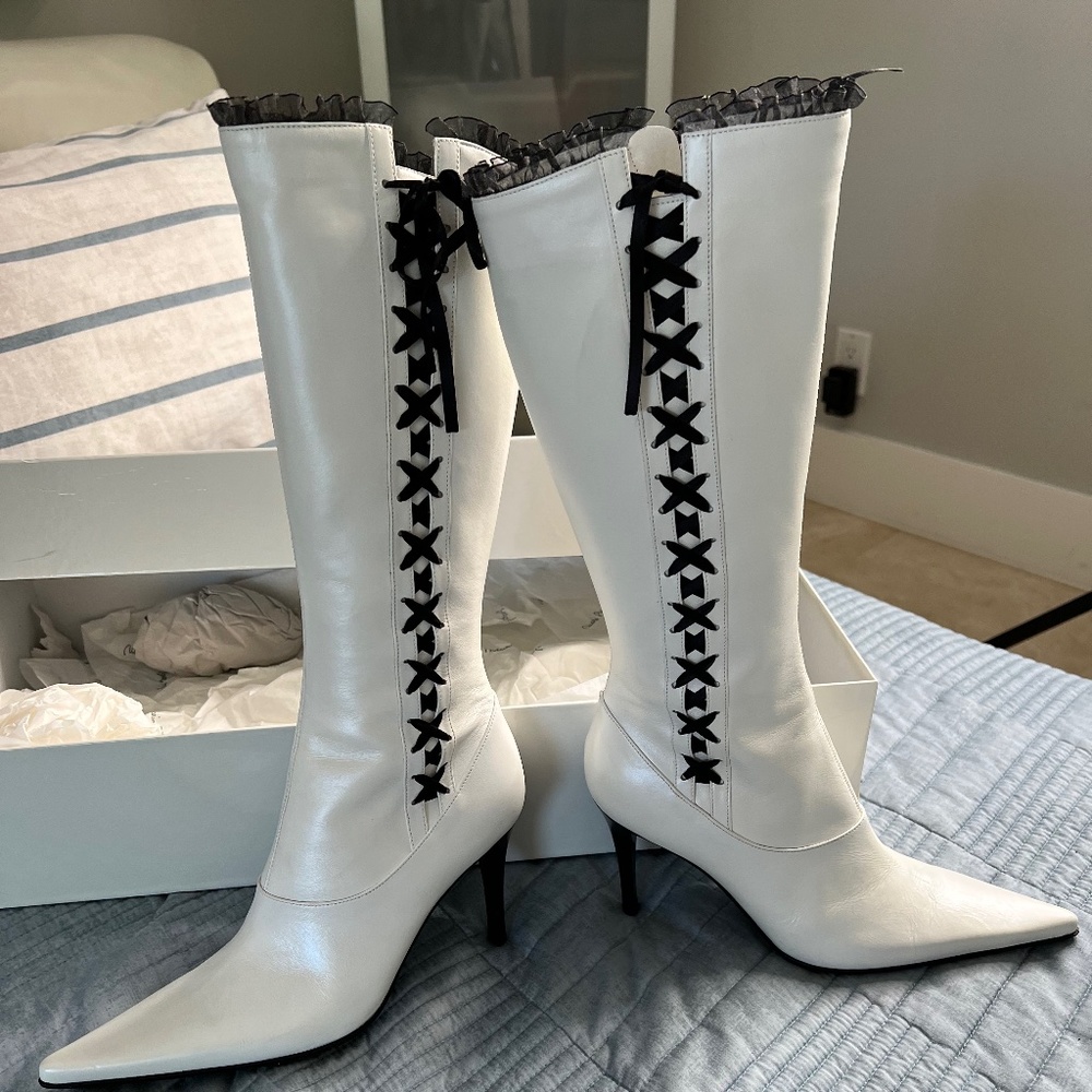 Mario Bologna knee high boots